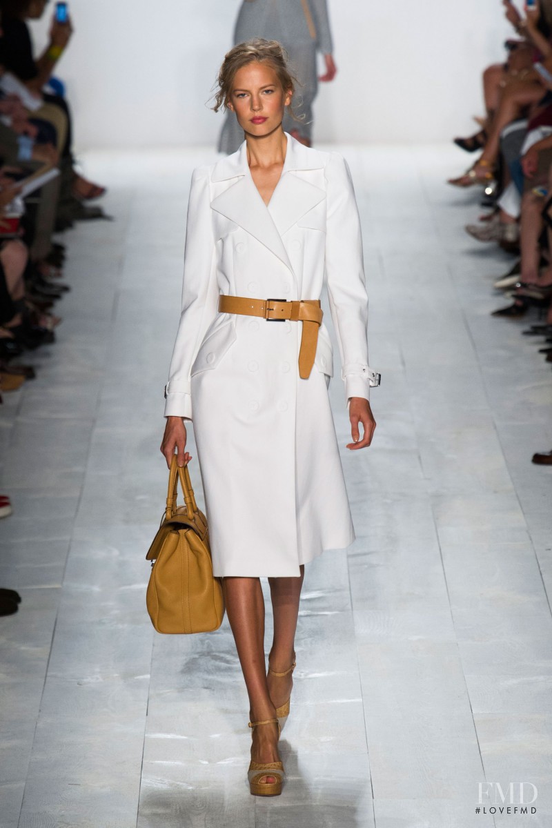 Elisabeth Erm featured in  the Michael Kors Collection fashion show for Spring/Summer 2014