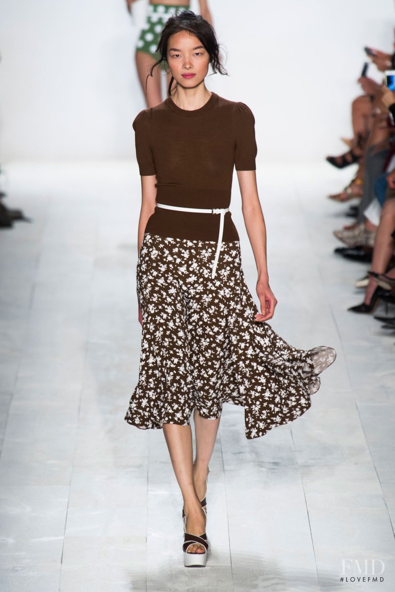 Fei Fei Sun featured in  the Michael Kors Collection fashion show for Spring/Summer 2014