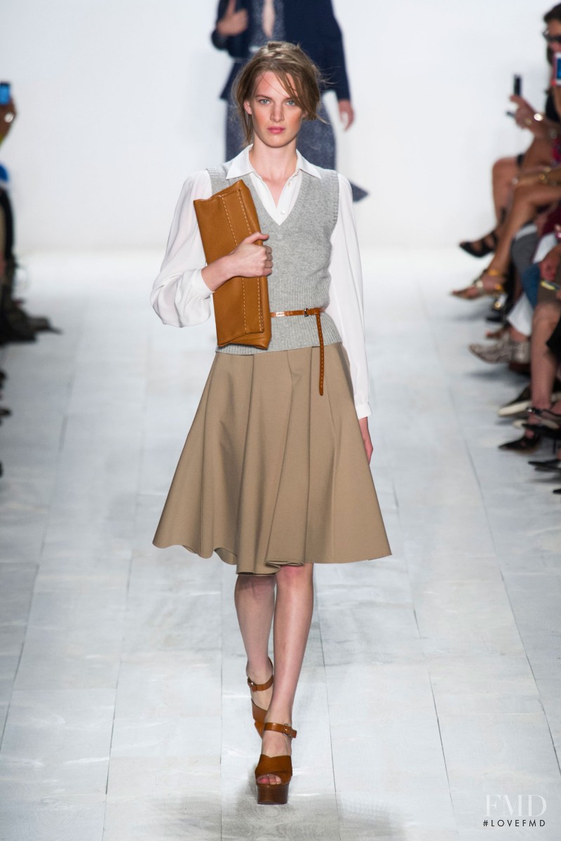 Ashleigh Good featured in  the Michael Kors Collection fashion show for Spring/Summer 2014