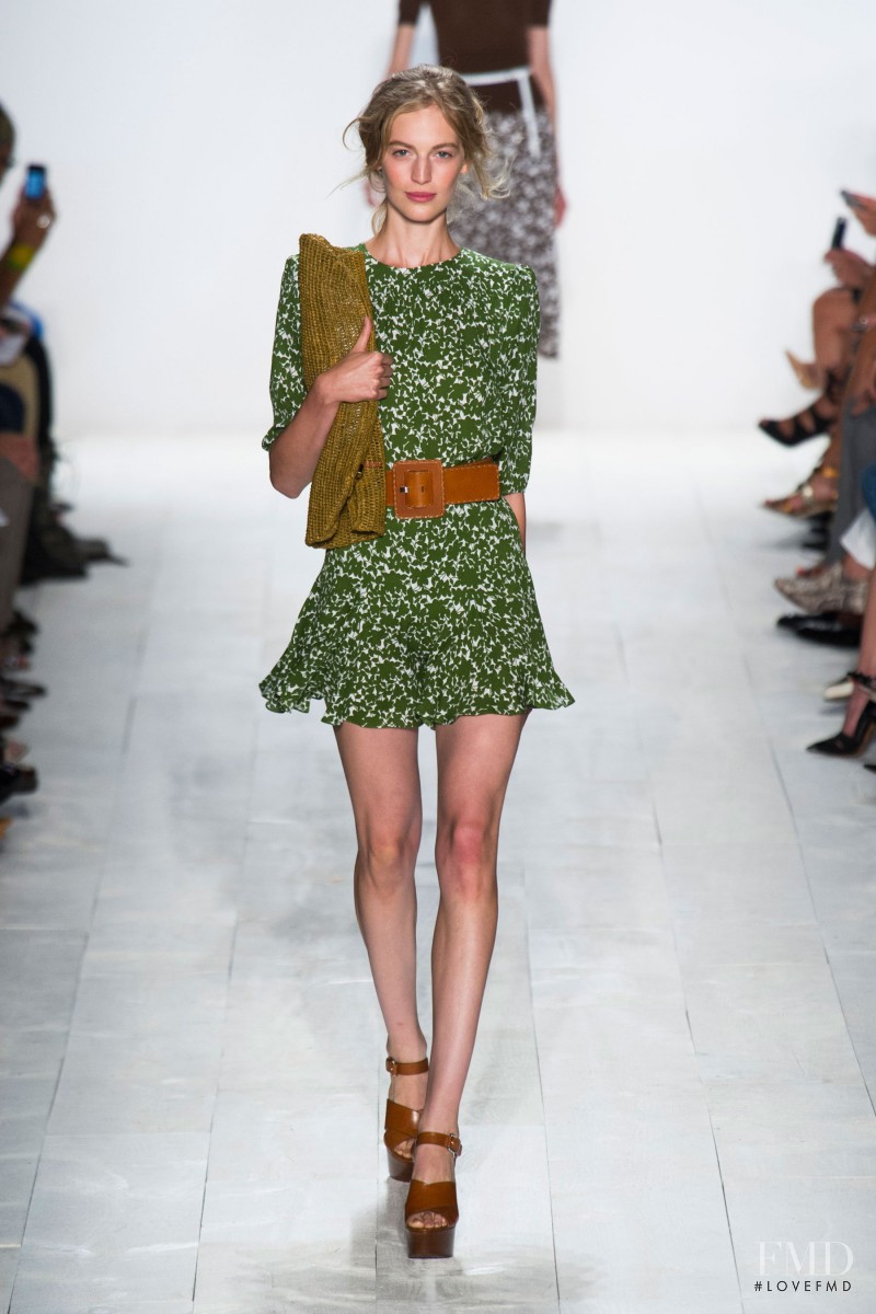 Vanessa Axente featured in  the Michael Kors Collection fashion show for Spring/Summer 2014