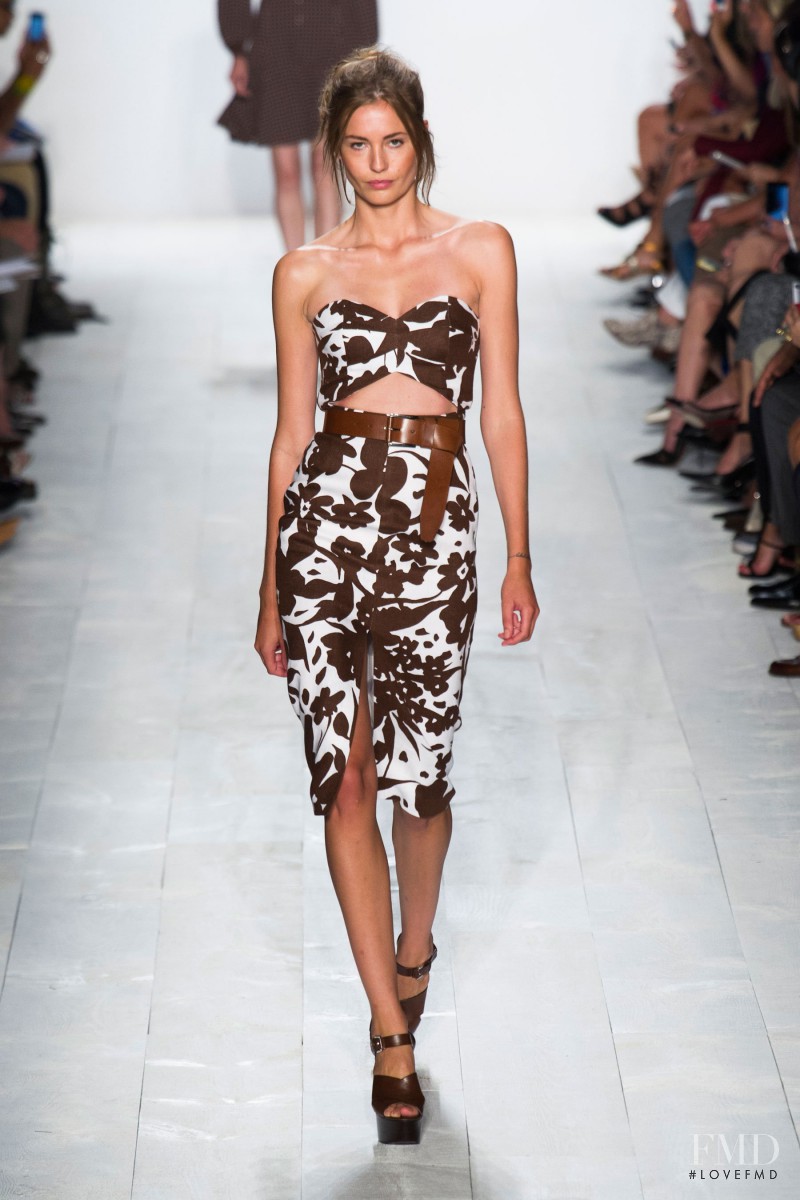 Nadja Bender featured in  the Michael Kors Collection fashion show for Spring/Summer 2014
