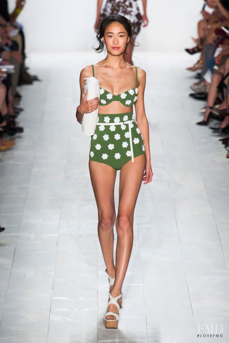 Shu Pei featured in  the Michael Kors Collection fashion show for Spring/Summer 2014