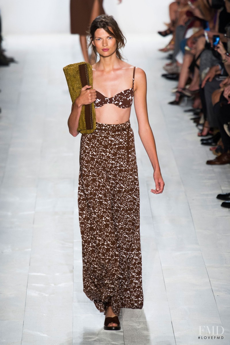 Bette Franke featured in  the Michael Kors Collection fashion show for Spring/Summer 2014