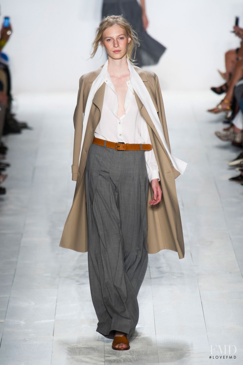 Julia Nobis featured in  the Michael Kors Collection fashion show for Spring/Summer 2014