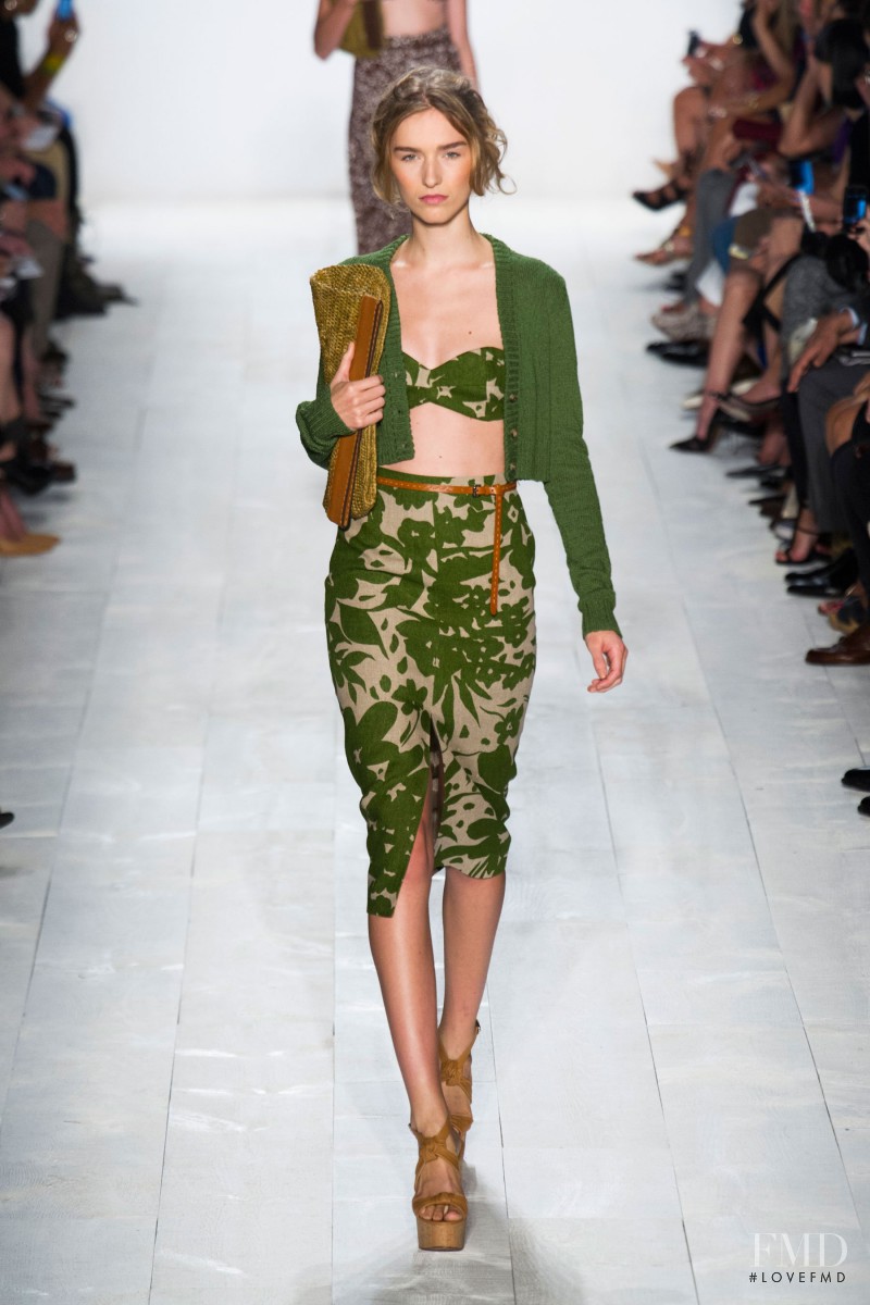 Manuela Frey featured in  the Michael Kors Collection fashion show for Spring/Summer 2014