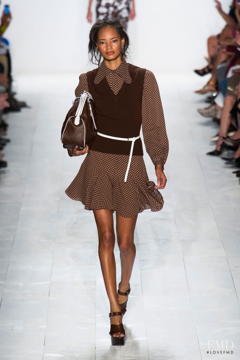Malaika Firth featured in  the Michael Kors Collection fashion show for Spring/Summer 2014