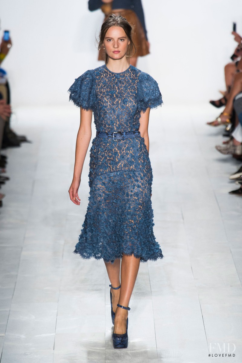 Tilda Lindstam featured in  the Michael Kors Collection fashion show for Spring/Summer 2014