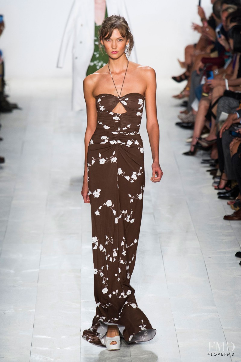Karlie Kloss featured in  the Michael Kors Collection fashion show for Spring/Summer 2014