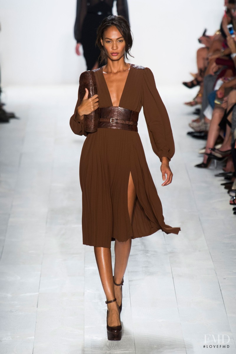 Joan Smalls featured in  the Michael Kors Collection fashion show for Spring/Summer 2014