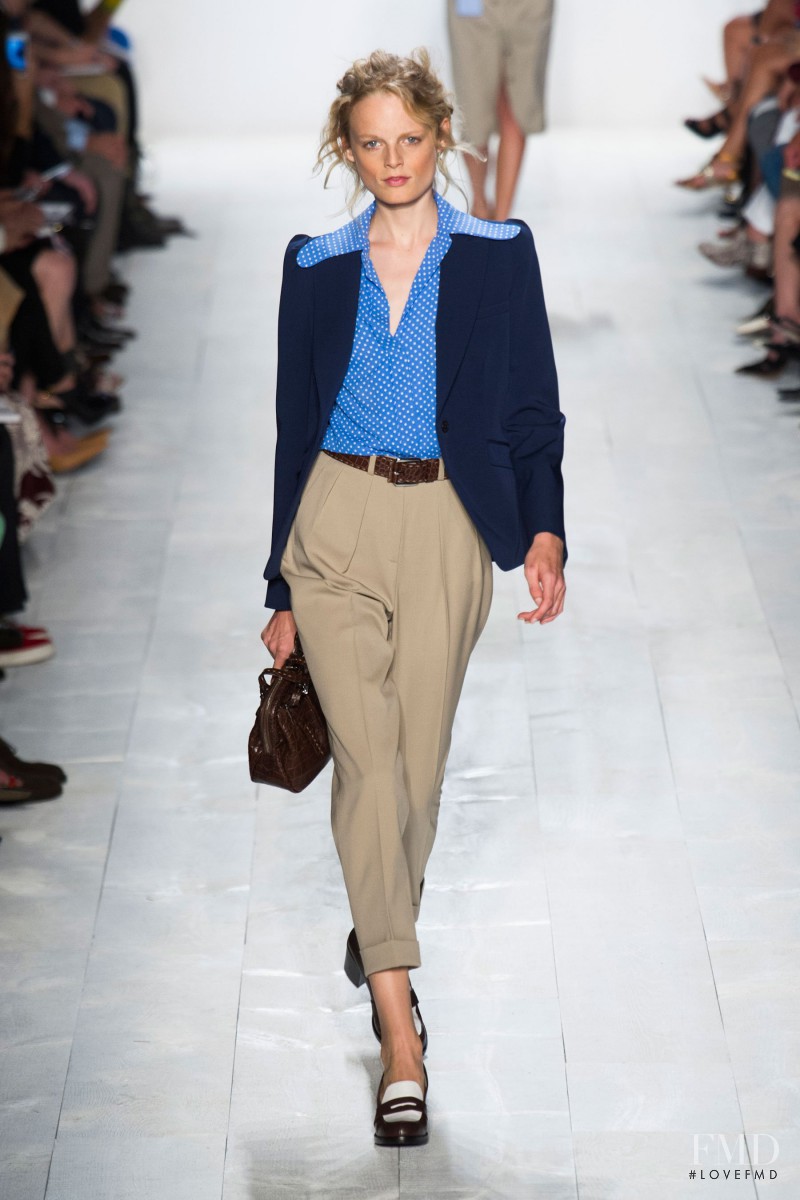 Hanne Gaby Odiele featured in  the Michael Kors Collection fashion show for Spring/Summer 2014