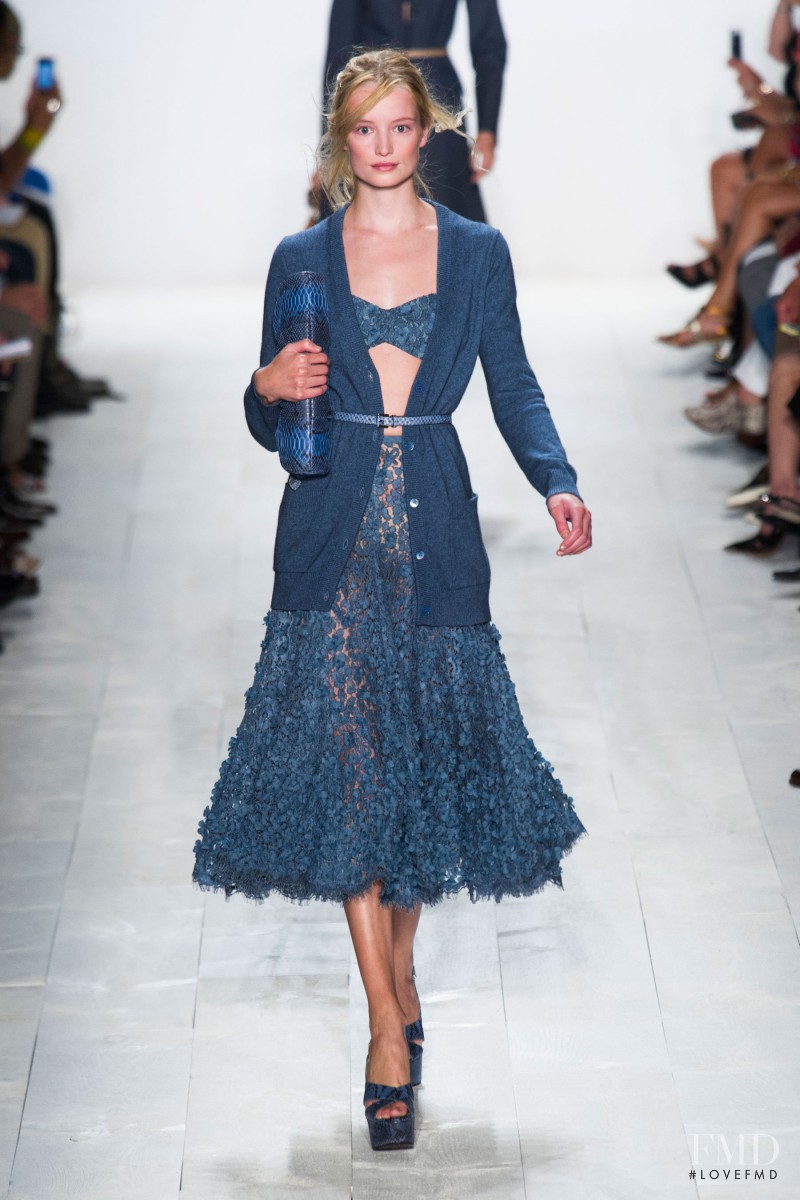Maud Welzen featured in  the Michael Kors Collection fashion show for Spring/Summer 2014
