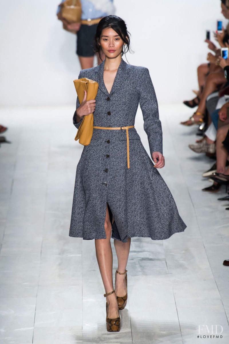 Ming Xi featured in  the Michael Kors Collection fashion show for Spring/Summer 2014