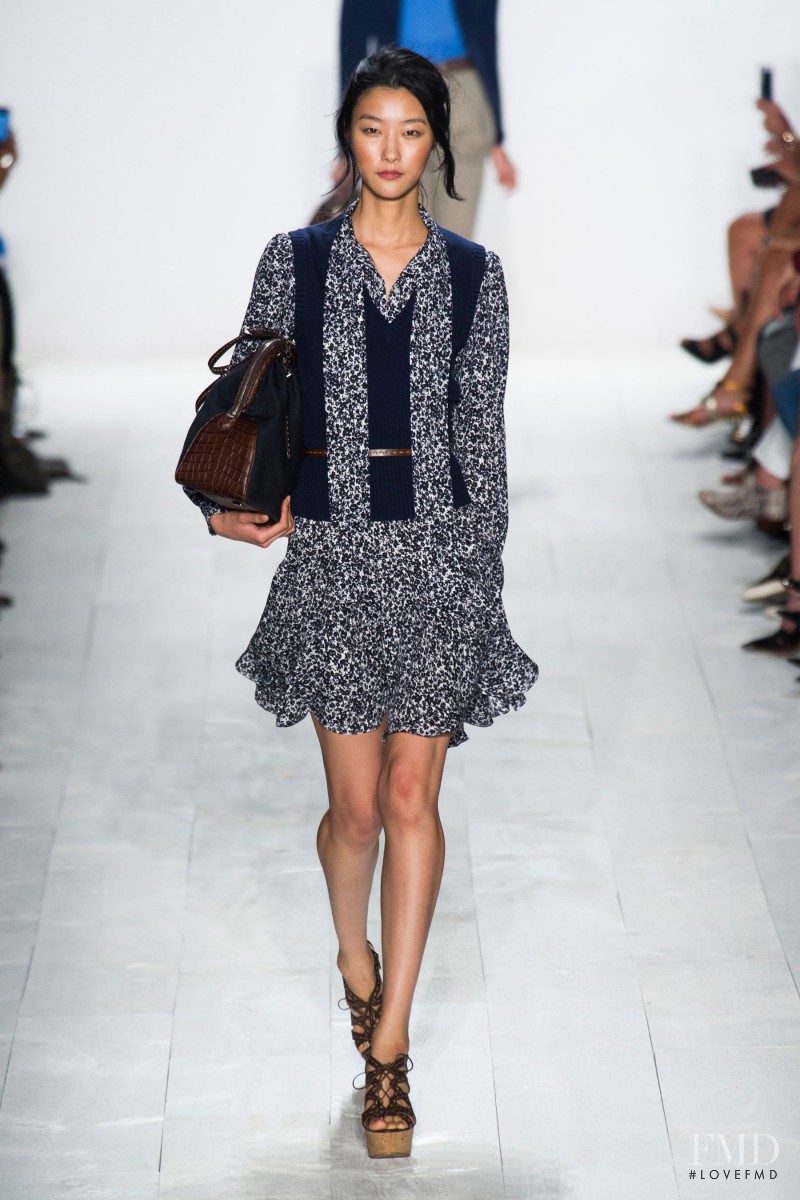 Ji Hye Park featured in  the Michael Kors Collection fashion show for Spring/Summer 2014