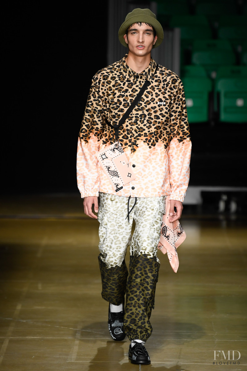 Pablo Fernandez featured in  the MSGM fashion show for Spring/Summer 2020