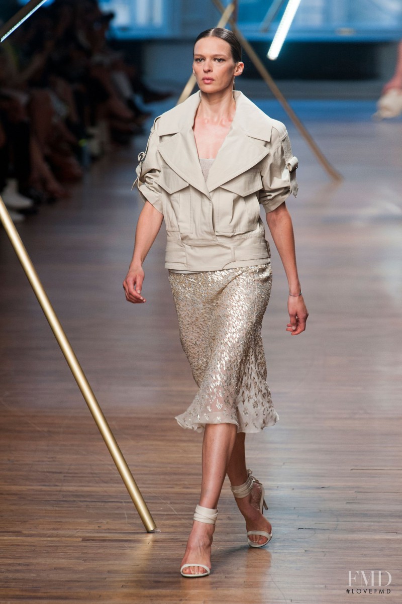 Elise Crombez featured in  the Jason Wu fashion show for Spring/Summer 2014