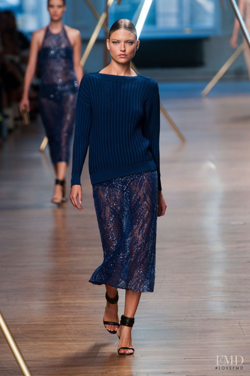 Martha Hunt featured in  the Jason Wu fashion show for Spring/Summer 2014