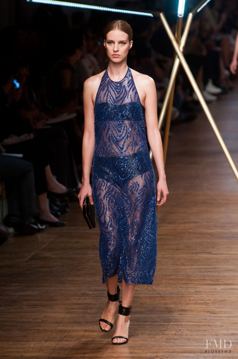 Julia Frauche featured in  the Jason Wu fashion show for Spring/Summer 2014