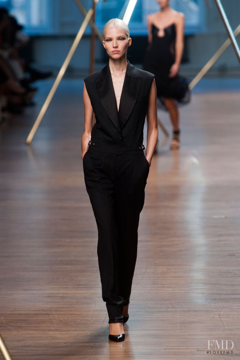 Sasha Luss featured in  the Jason Wu fashion show for Spring/Summer 2014