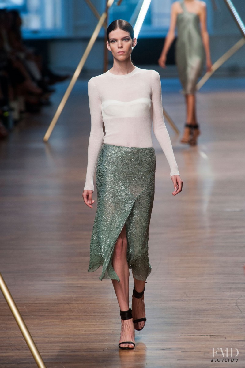 Meghan Collison featured in  the Jason Wu fashion show for Spring/Summer 2014