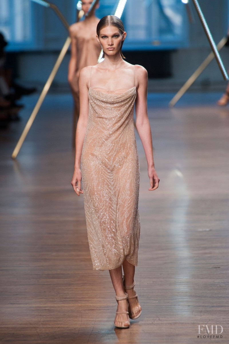 Irina Nikolaeva featured in  the Jason Wu fashion show for Spring/Summer 2014