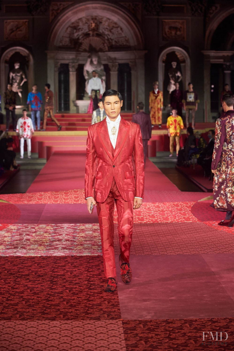 Jean Chang featured in  the Dolce & Gabbana Alta Moda Alta Sartoria  fashion show for Autumn/Winter 2020