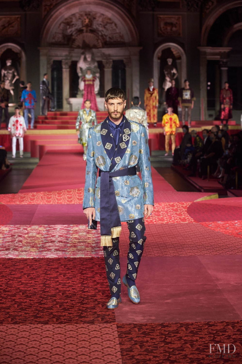 Matteo Guidarelli featured in  the Dolce & Gabbana Alta Moda Alta Sartoria  fashion show for Autumn/Winter 2020