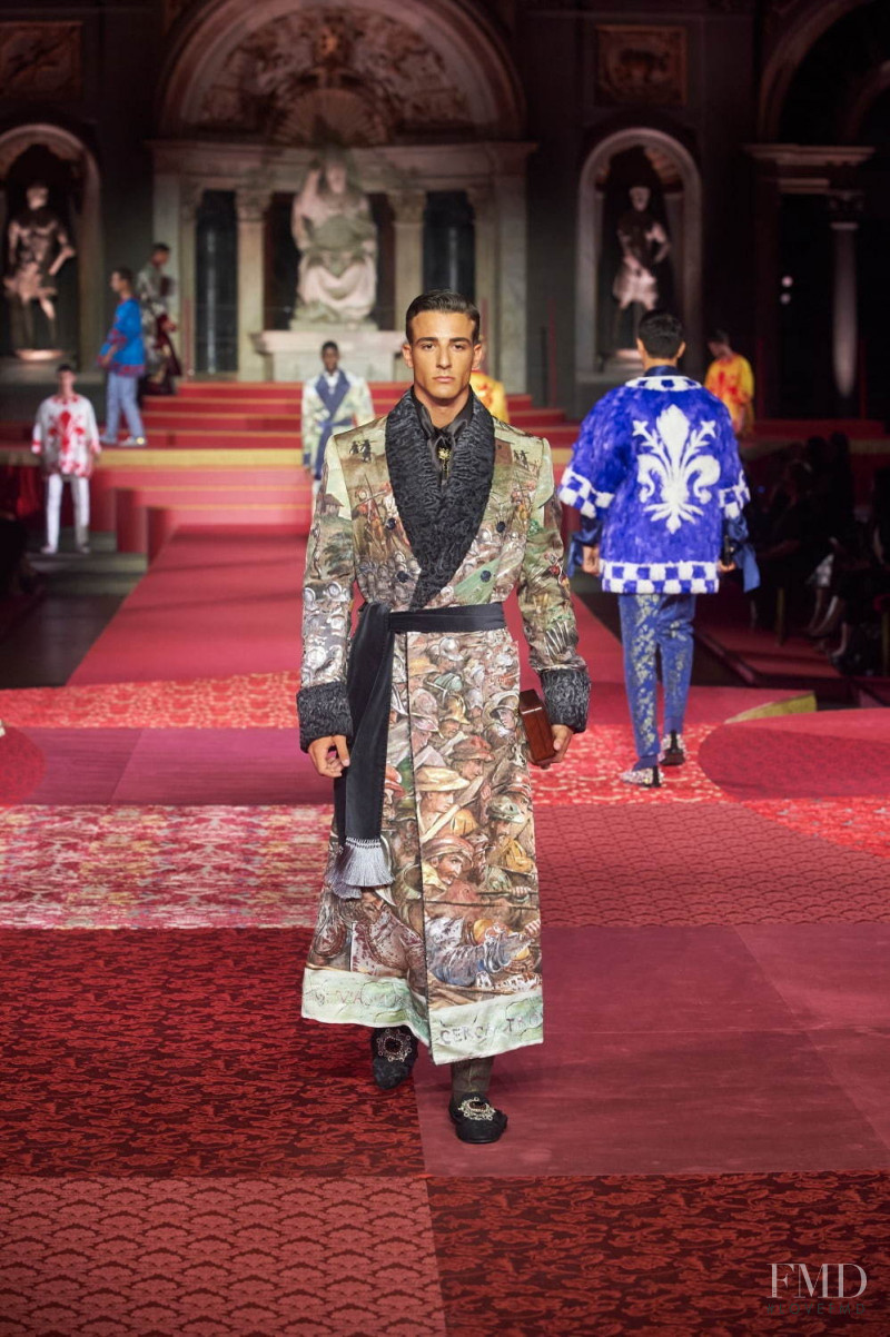 Aldo Londero featured in  the Dolce & Gabbana Alta Moda Alta Sartoria  fashion show for Autumn/Winter 2020