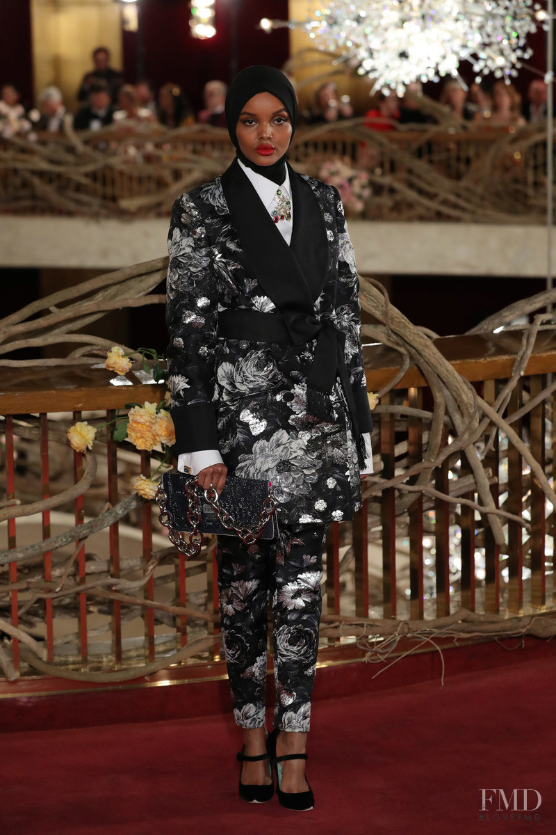 Halima Aden featured in  the Dolce & Gabbana Alta Moda fashion show for Spring/Summer 2018