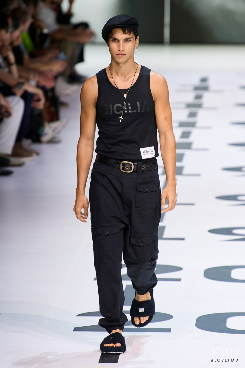 Antonio Lopez Nieves featured in  the Dolce & Gabbana fashion show for Spring/Summer 2023