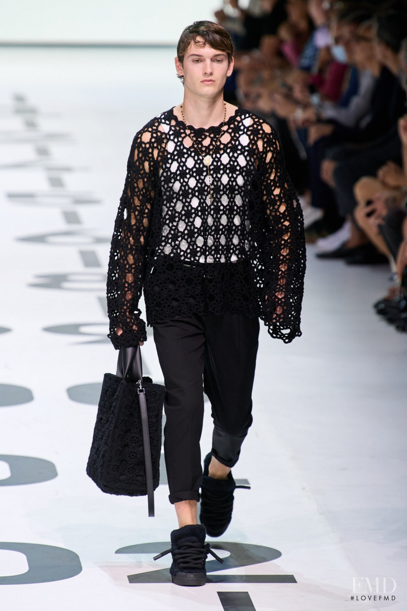 Samuel Aitken featured in  the Dolce & Gabbana fashion show for Spring/Summer 2023