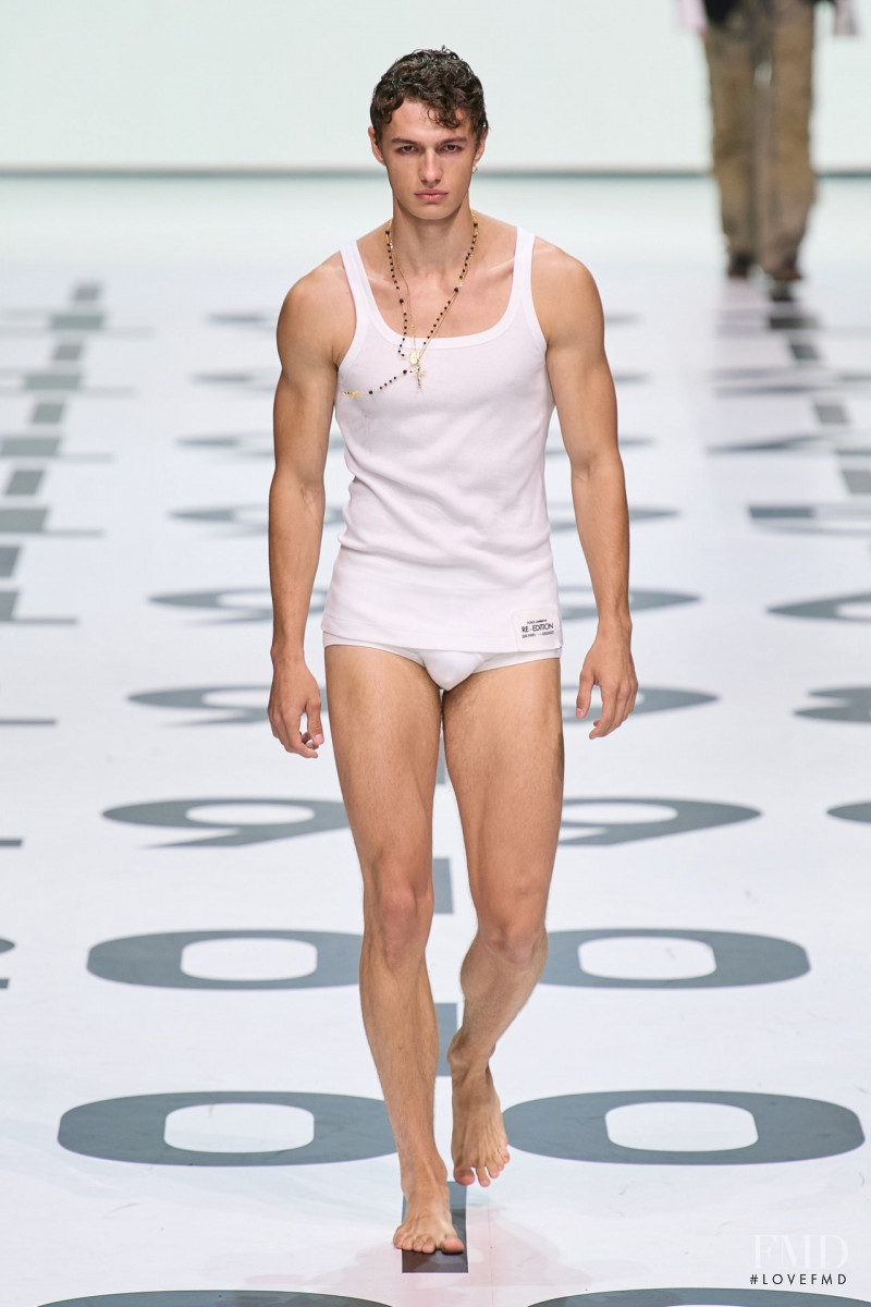 Ondrej Mokos featured in  the Dolce & Gabbana fashion show for Spring/Summer 2023