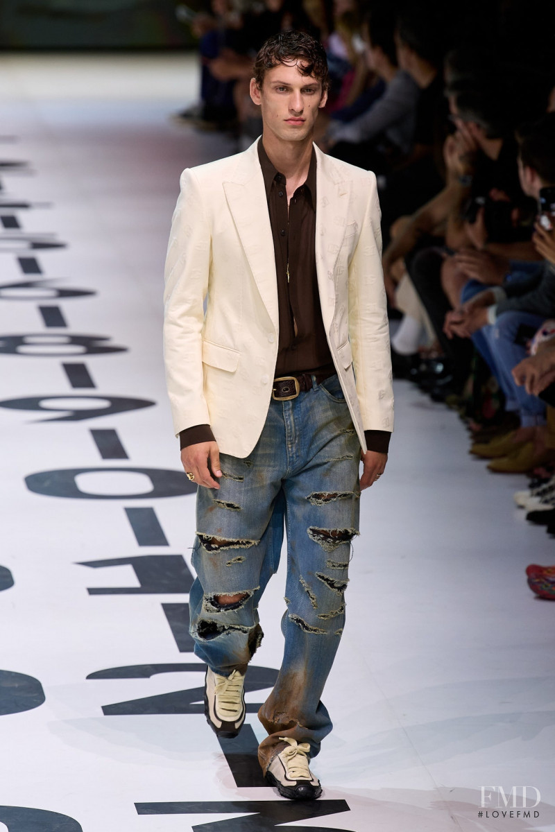 David Trulik featured in  the Dolce & Gabbana fashion show for Spring/Summer 2023