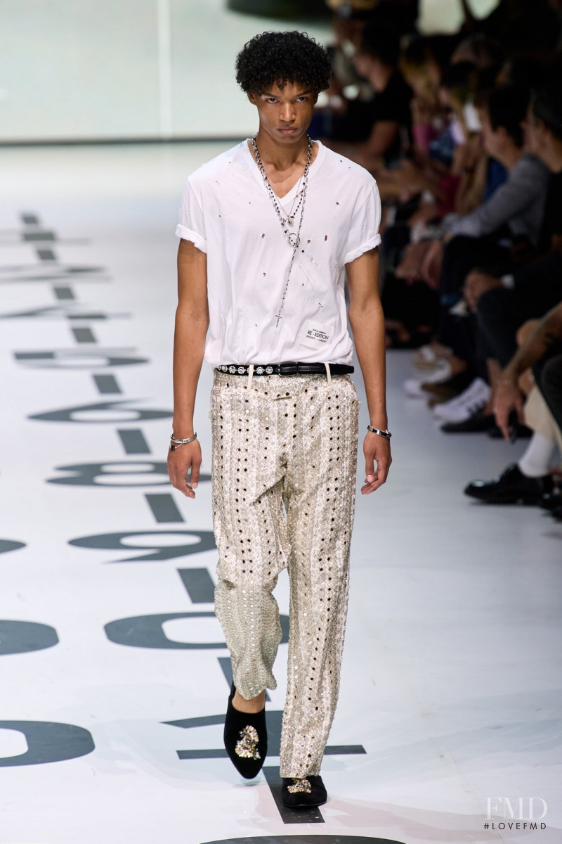 Nigel Herrenauw featured in  the Dolce & Gabbana fashion show for Spring/Summer 2023