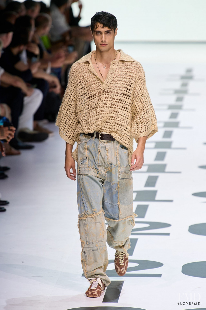 Joshua Sorrentino featured in  the Dolce & Gabbana fashion show for Spring/Summer 2023