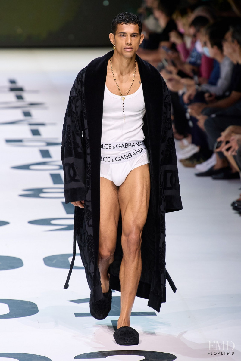 Jonas Barros featured in  the Dolce & Gabbana fashion show for Spring/Summer 2023