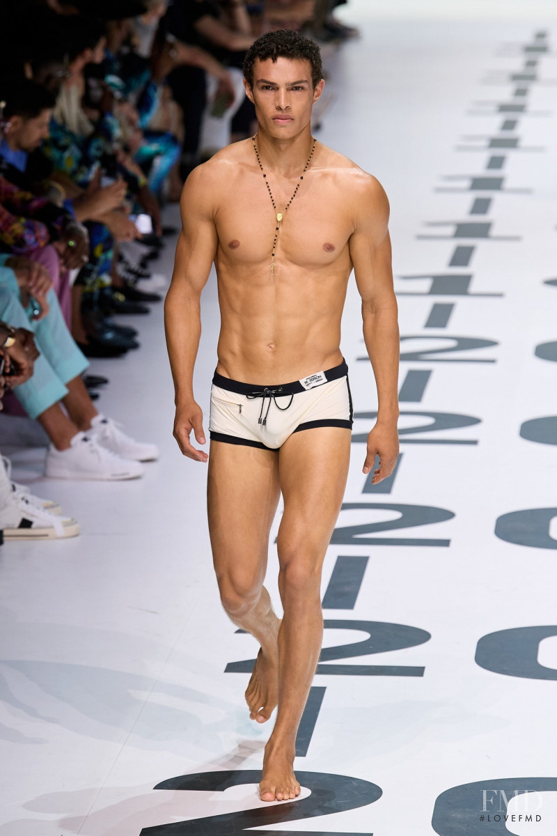 Noah Luis Brown featured in  the Dolce & Gabbana fashion show for Spring/Summer 2023
