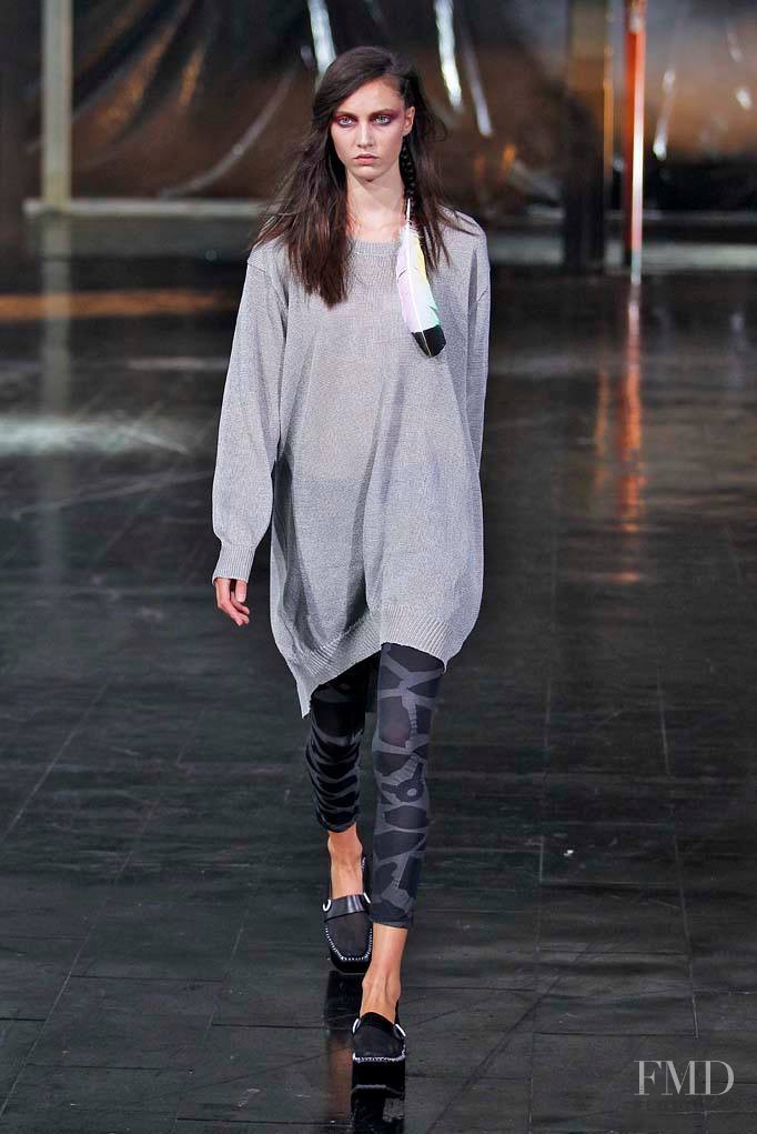 Matilda Lowther featured in  the Y-3 fashion show for Spring/Summer 2014
