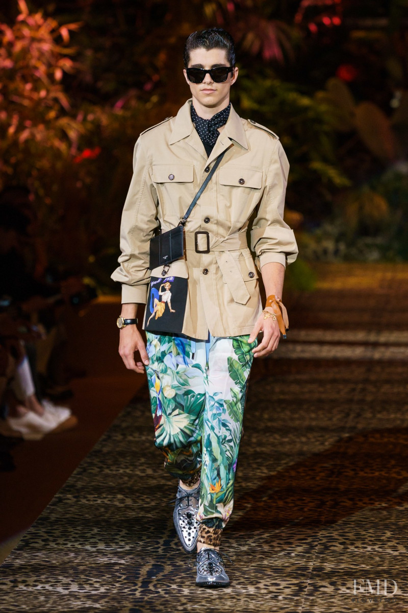Mateo Videla featured in  the Dolce & Gabbana fashion show for Spring/Summer 2020