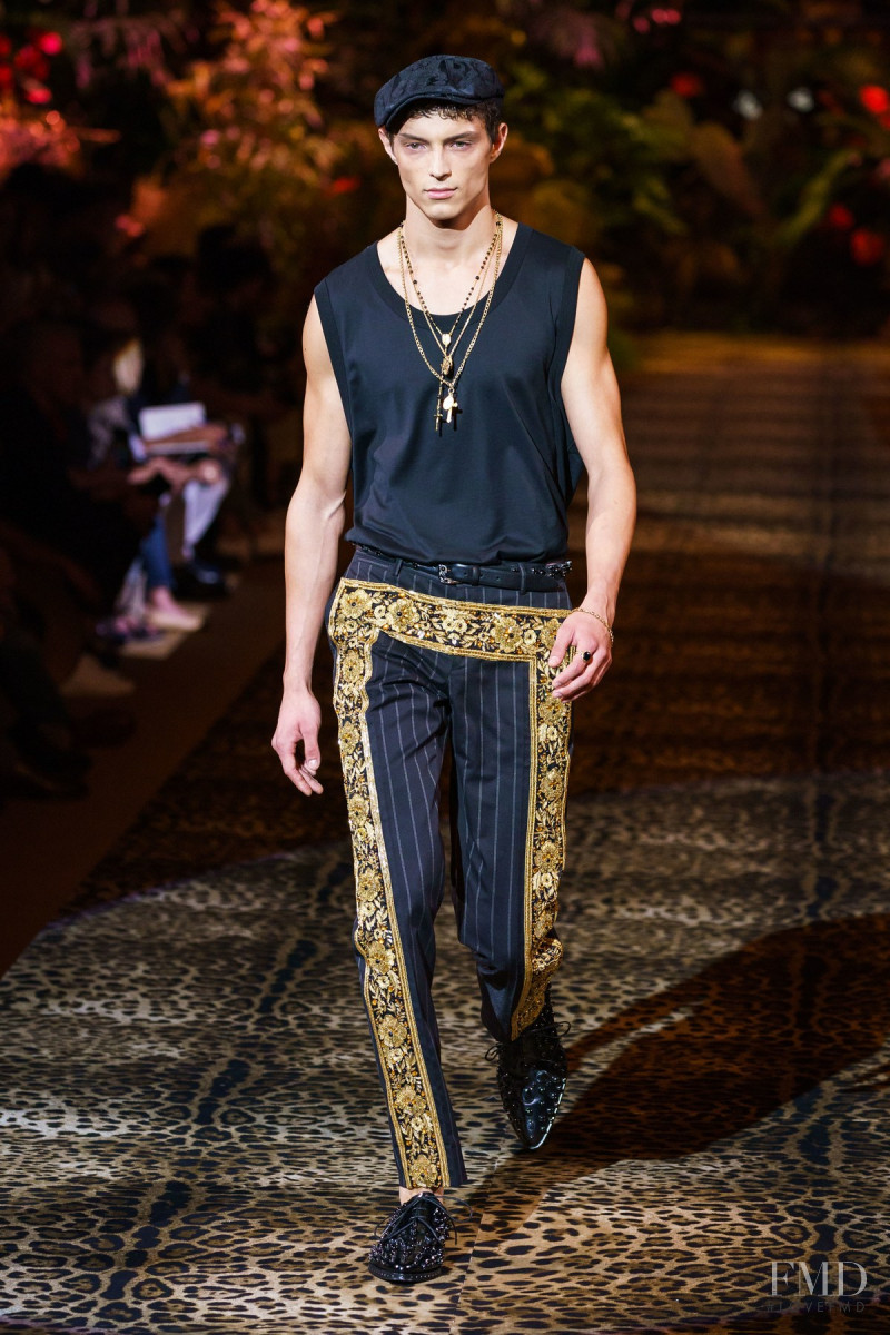 Andrea Quaranta featured in  the Dolce & Gabbana fashion show for Spring/Summer 2020