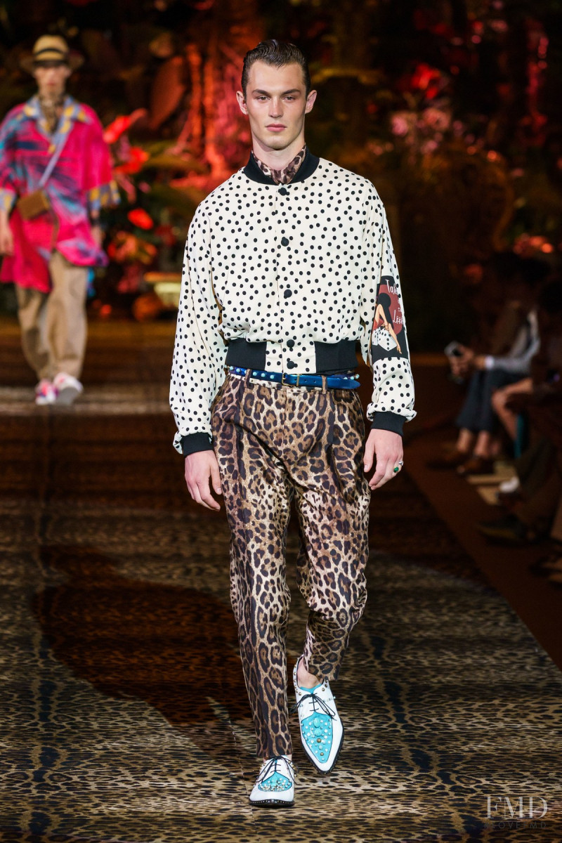 Kit Butler featured in  the Dolce & Gabbana fashion show for Spring/Summer 2020