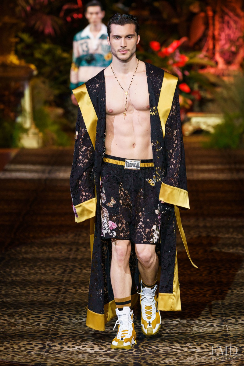 Federico Massaro featured in  the Dolce & Gabbana fashion show for Spring/Summer 2020