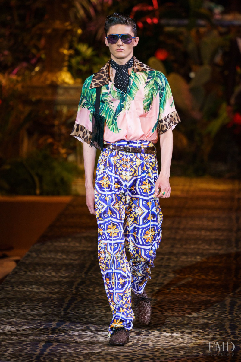 Nils Wendel featured in  the Dolce & Gabbana fashion show for Spring/Summer 2020