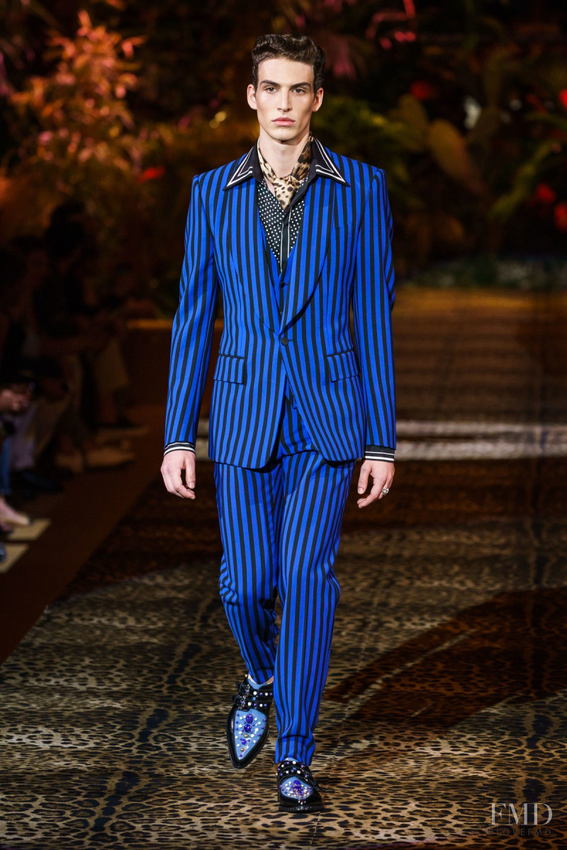 Amerigo Valenti featured in  the Dolce & Gabbana fashion show for Spring/Summer 2020