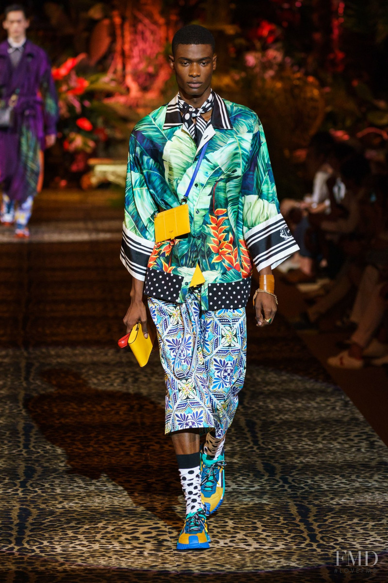 Rachide Embaló featured in  the Dolce & Gabbana fashion show for Spring/Summer 2020