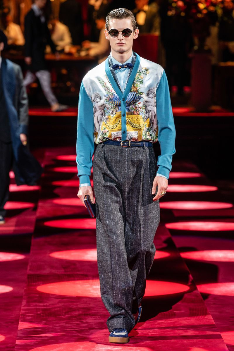 Tuur Sikkink featured in  the Dolce & Gabbana fashion show for Autumn/Winter 2019