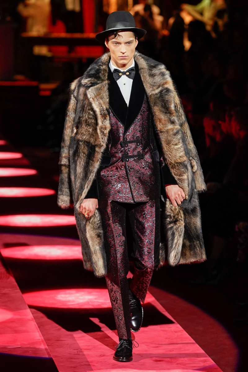 Andrea Quaranta featured in  the Dolce & Gabbana fashion show for Autumn/Winter 2019