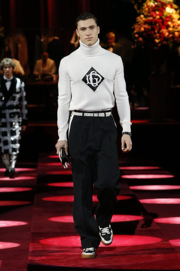 Deano Perona featured in  the Dolce & Gabbana fashion show for Autumn/Winter 2019