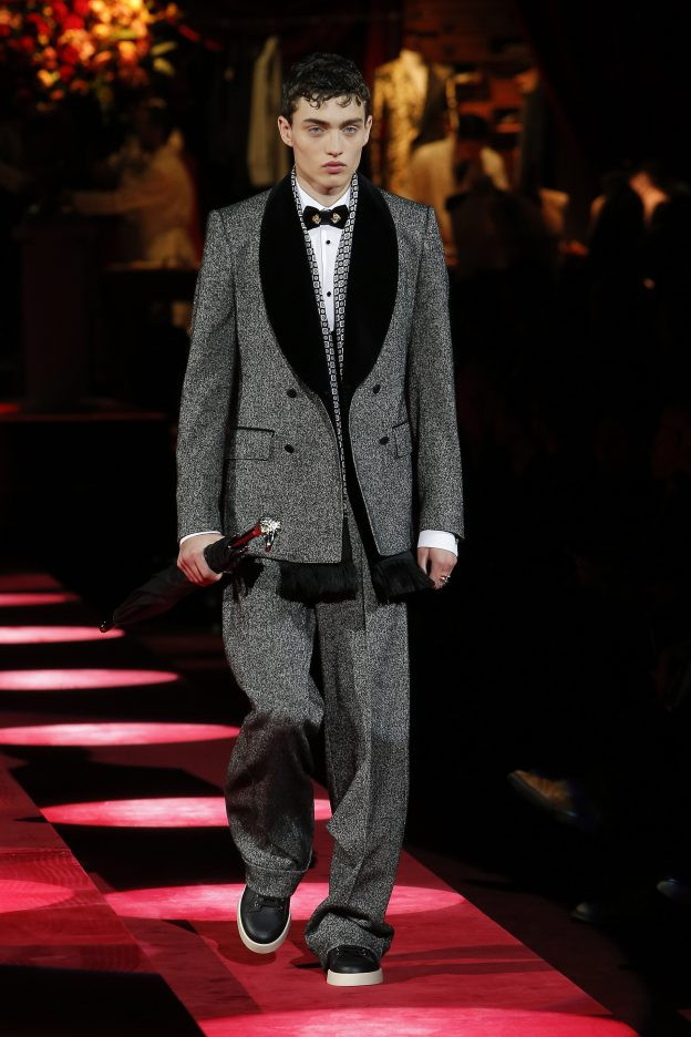 Sergio Amore featured in  the Dolce & Gabbana fashion show for Autumn/Winter 2019