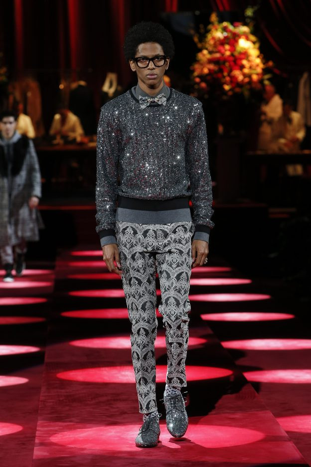 Rafael Mieses featured in  the Dolce & Gabbana fashion show for Autumn/Winter 2019