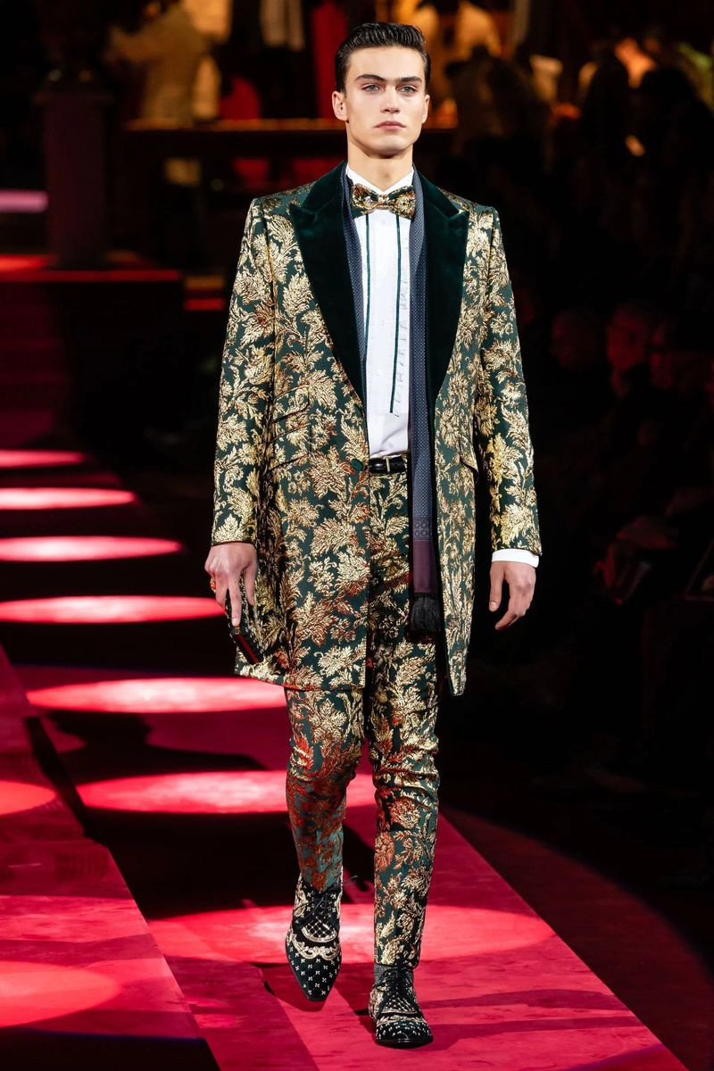 Evans Nikopoulos featured in  the Dolce & Gabbana fashion show for Autumn/Winter 2019